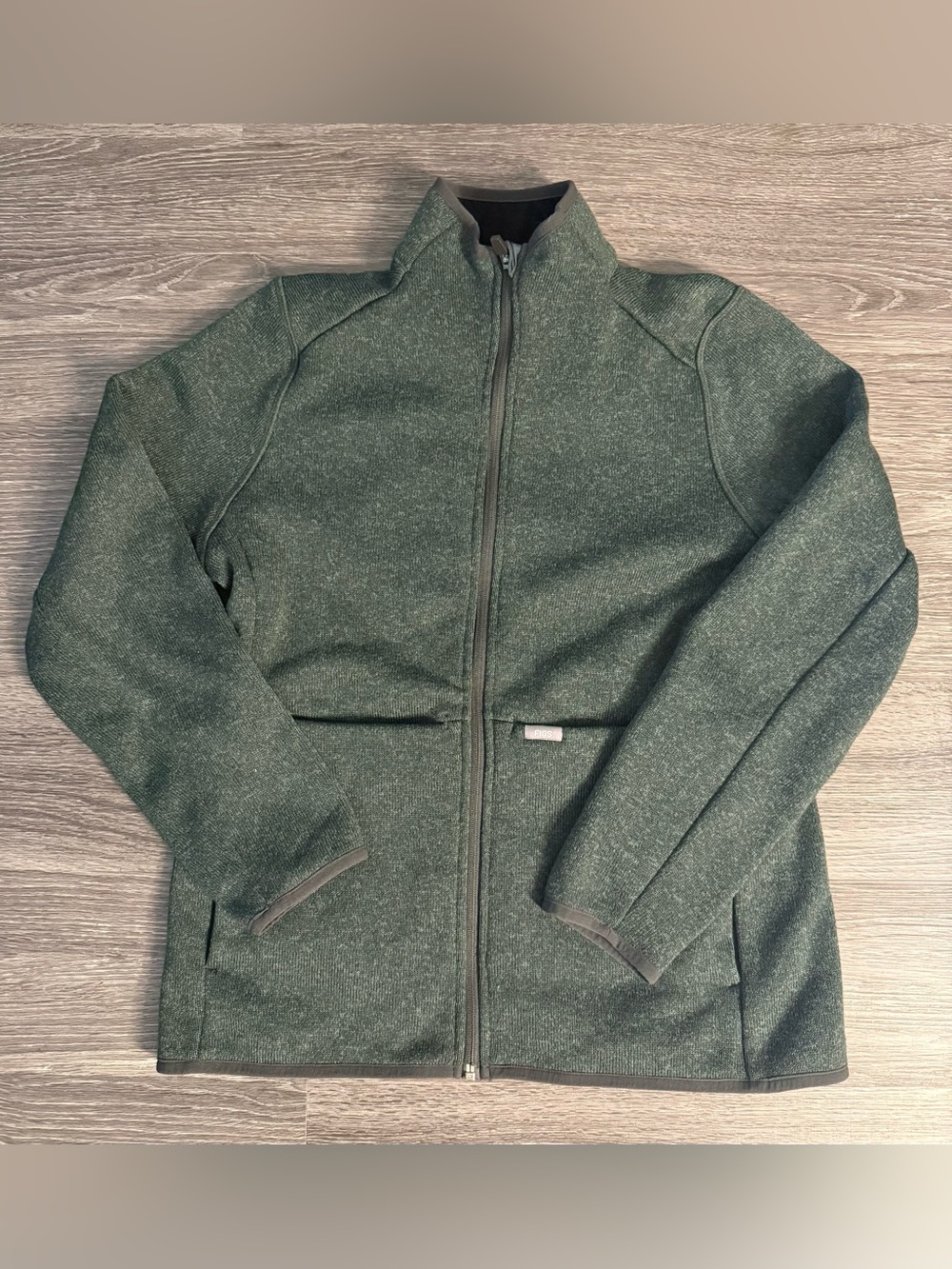 Figs On Shift Sweater Knit Jacket Bonsai Green Large